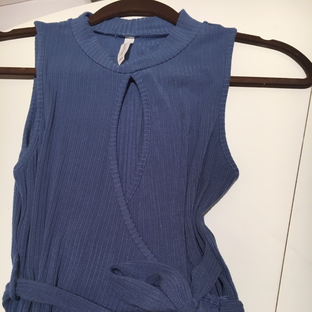 Blue casual dress